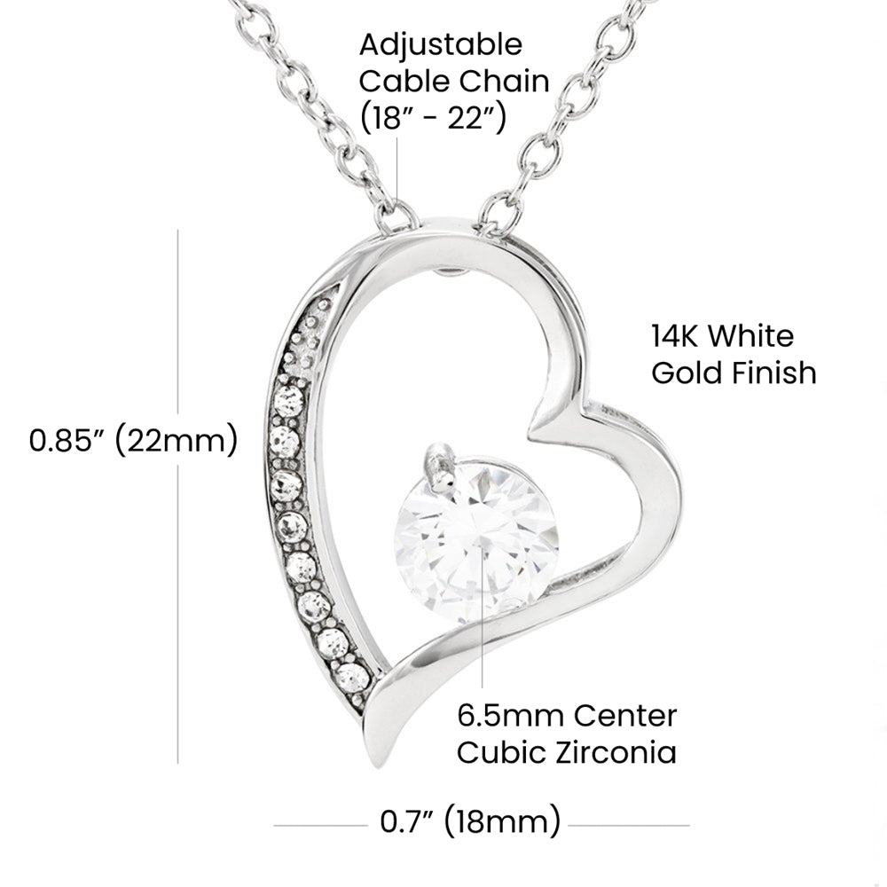 Shamrock Heart Leprechaun Irish Lovey Dovey Designer Forever Love Necklace (Rhodium ONLY) + Luxury Box by GT Artland