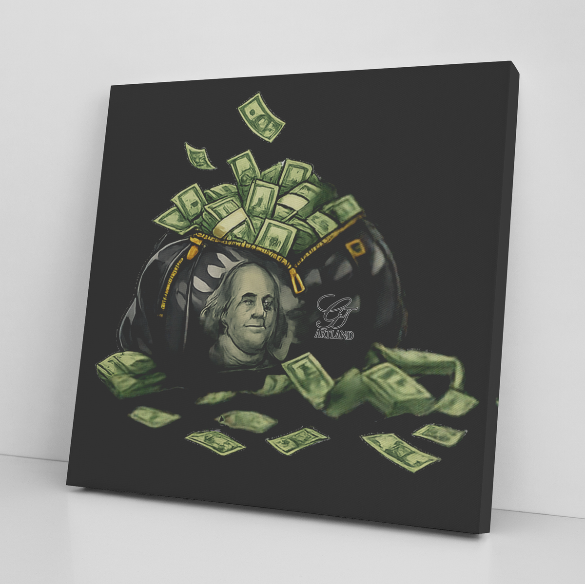 Big Money Bagz Designer Twist Canvas Wrap by GT Artland