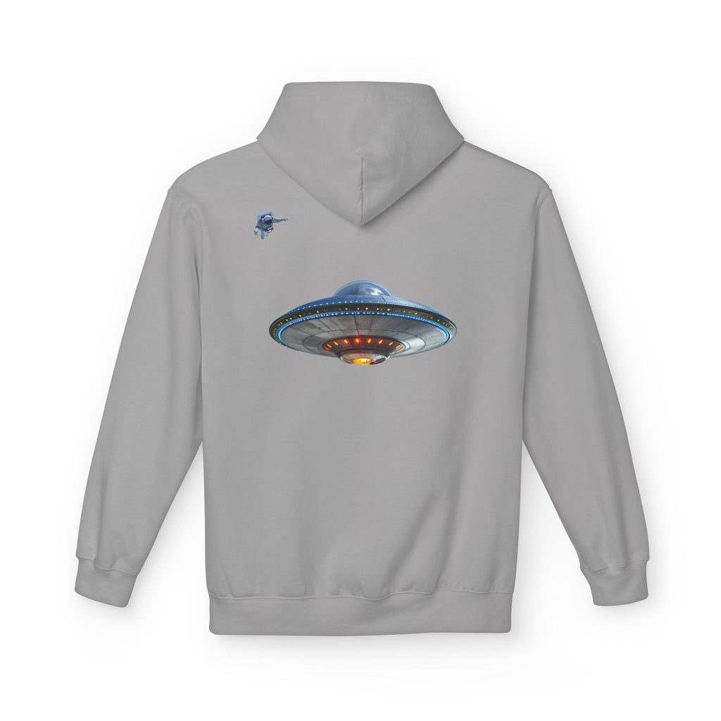 Retro UFO Spaceship Hoodie | Paranormal Alien Abduction Design