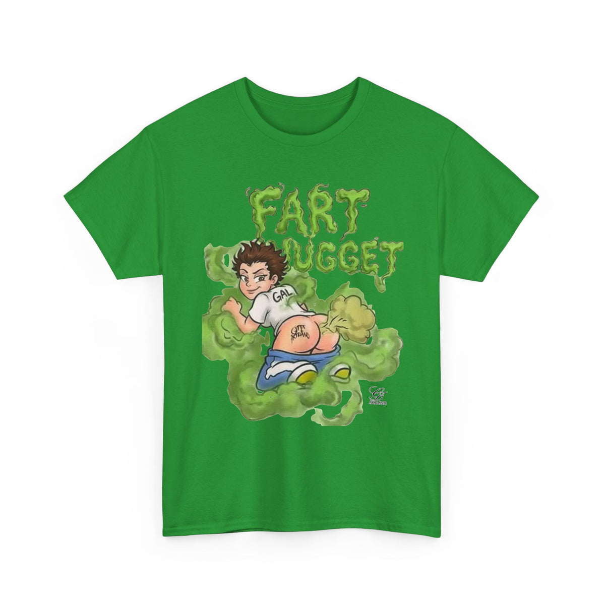 Fart Nugget graphic tee | Funny cartoon kid fart illustration T-Shirt