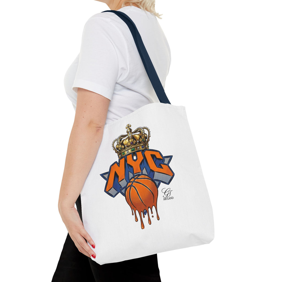 NYC Crown Basketball tote bag | Streetwear City Sports design