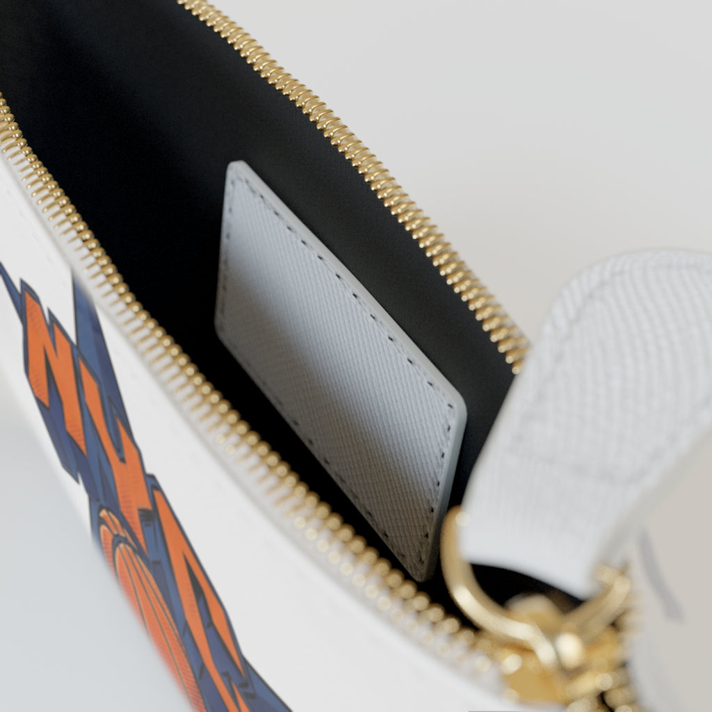 NYC Drip Basketball Mini Clutch Bag | Urban Sports Logo, Star Graphic by GT Artland