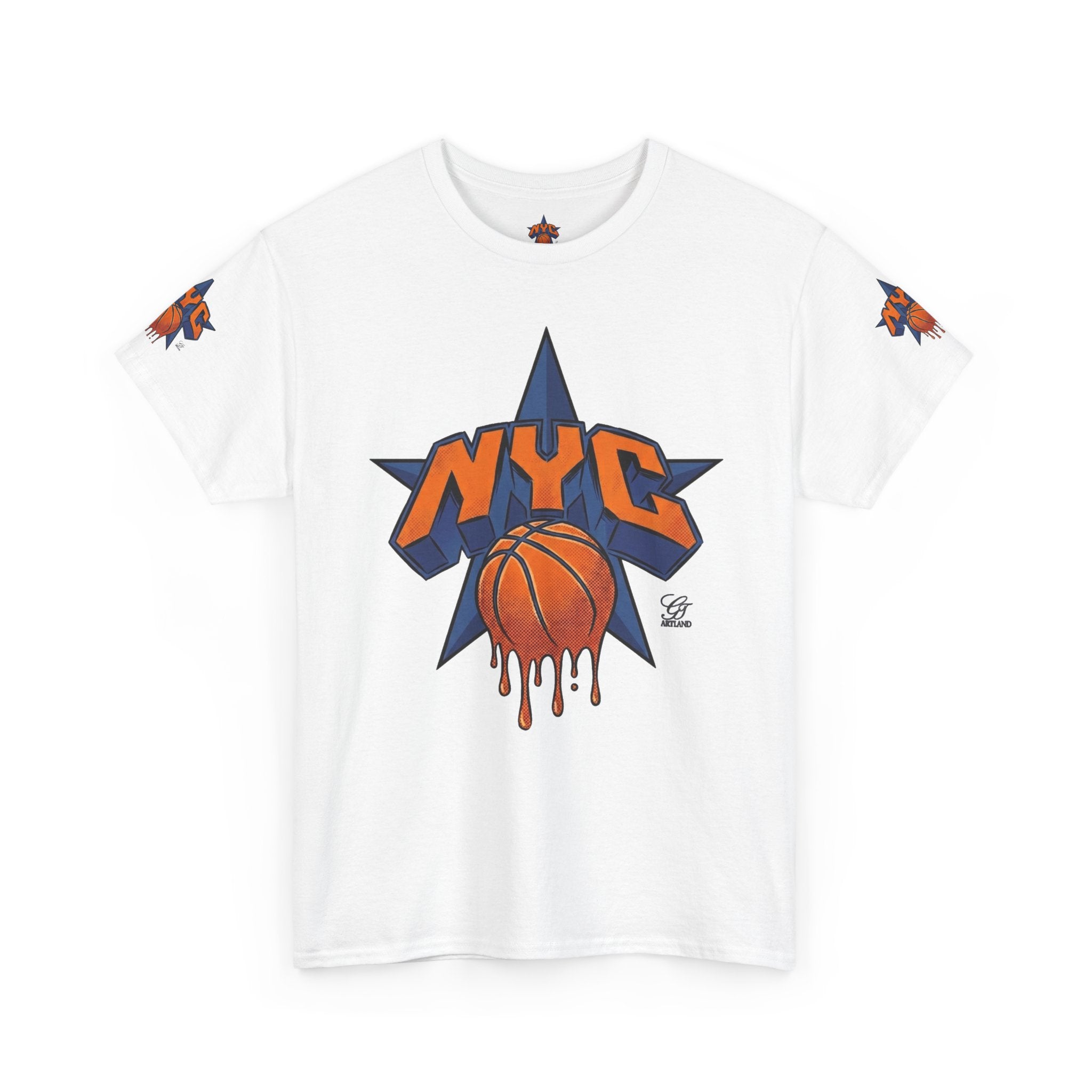 Copy of NYC Dripping Basketball Tee | New York City Hoops Shirt by GT Artland