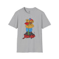 Cartoon Bear with Swag Graphic T-Shirt - Tee