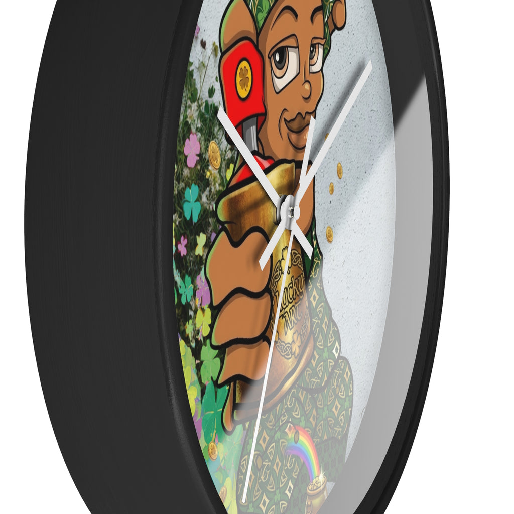 Spray Paint Kid Wall Clock