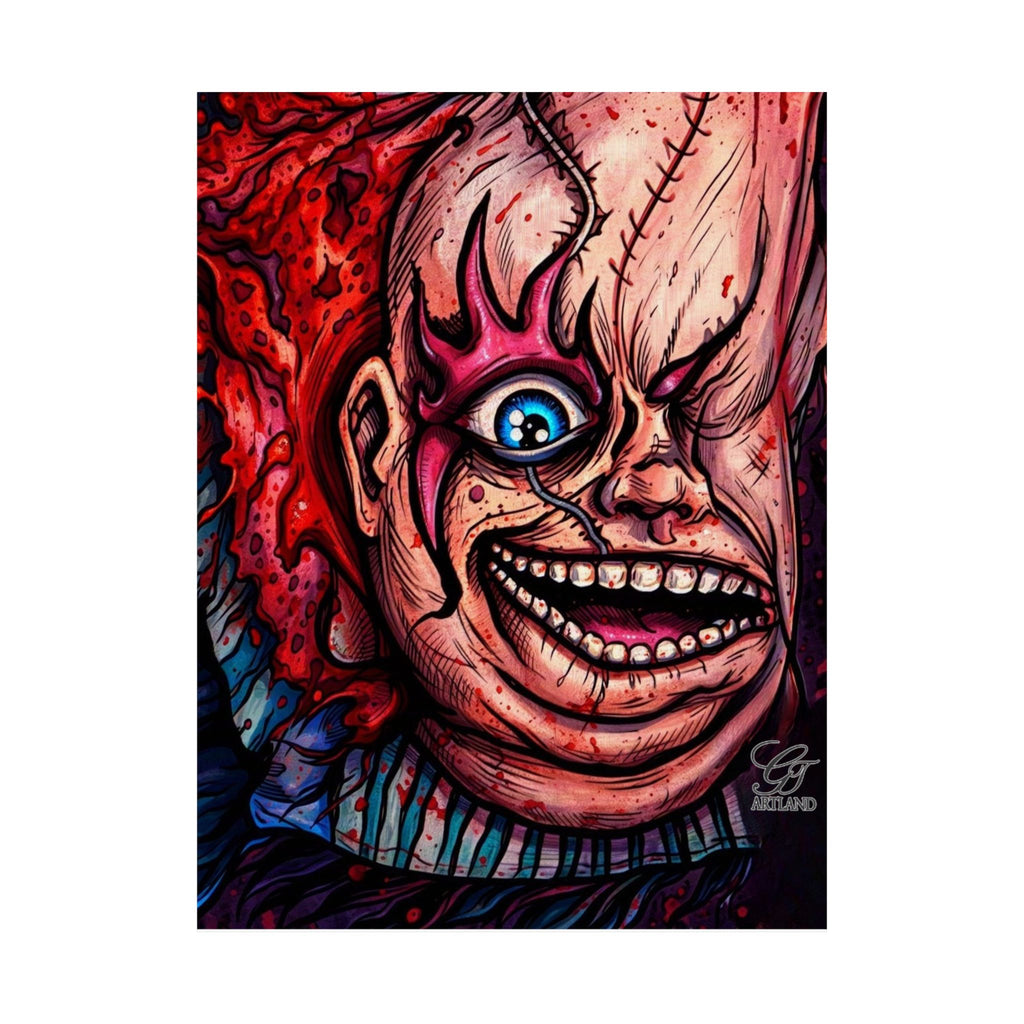 Playtimes Over Horror Elite Designer Matte Vertical Posters by GT Artland