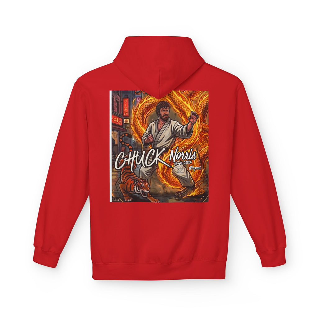 Chuck Norris Martial Arts Hoodie | Action Illustration, Retro Fight Scene by GT Artland