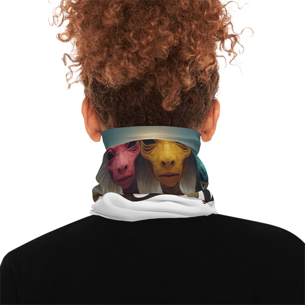 UFO Aliens with Wings Neck Gaiter | Lightweight Neck Mask