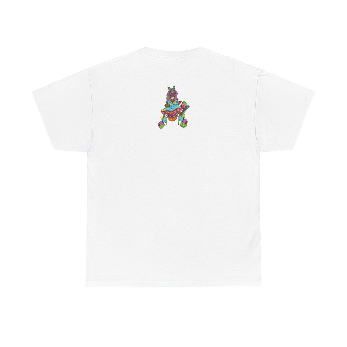 Colorful Psychedelic Girl Character T-Shirt | Retro Cartoon Graphic Tee by GT Artland