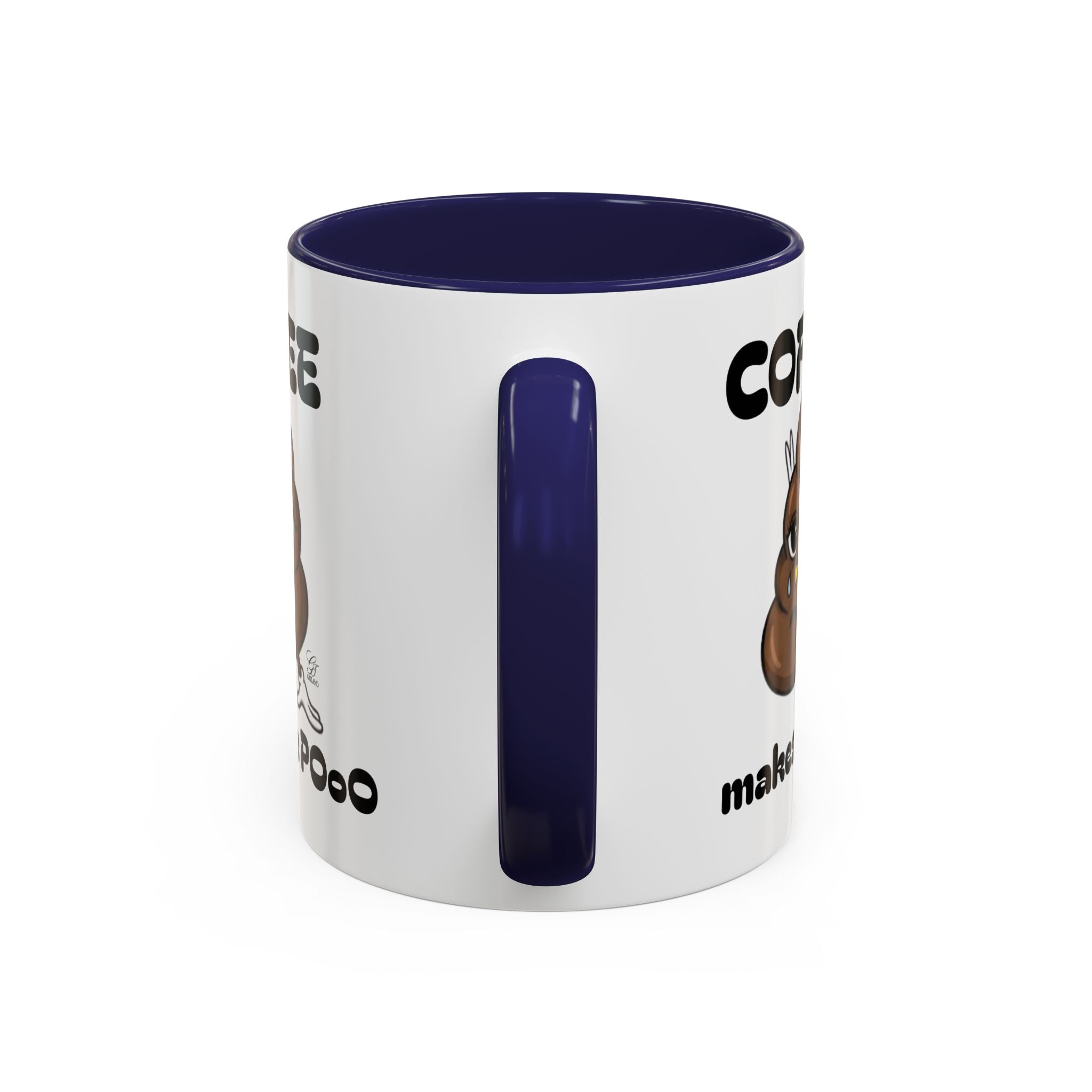 Coffee Mug — "Coffee Makes Me Pooo" Funny Novelty Accent Mug by GT Artland