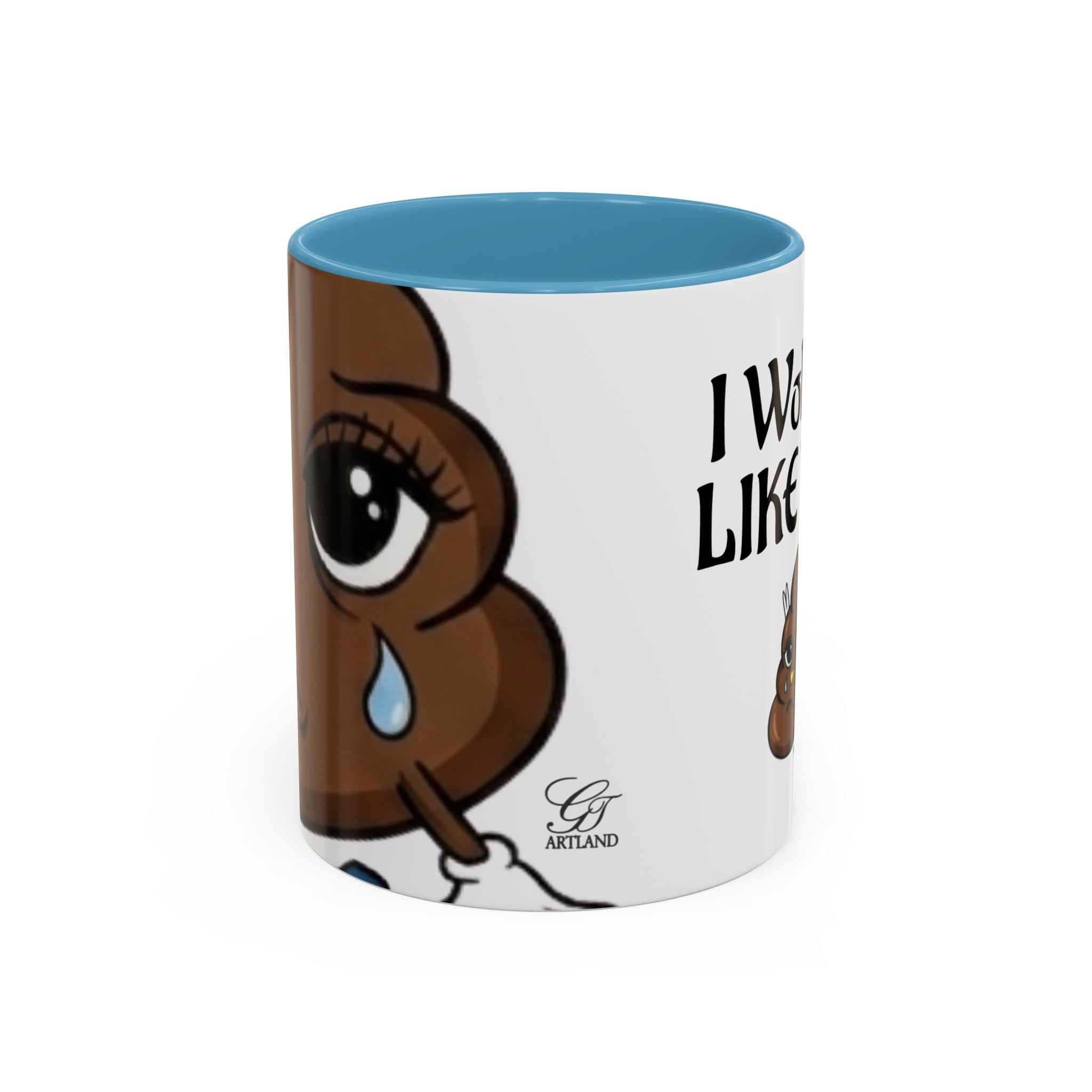 I Woke Up Like This Coffee Mug – Funny Poop Emoji Designer Accent Mug (11/15oz) by GT Artland