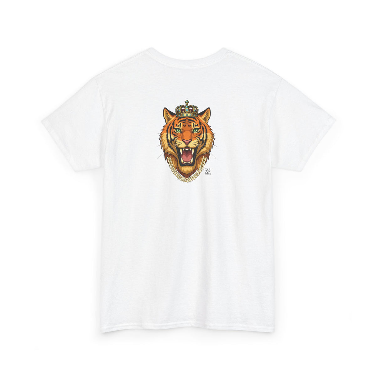 Crowned Roaring Tiger Tee | King Tiger Graphic T-Shirt by GT Artland