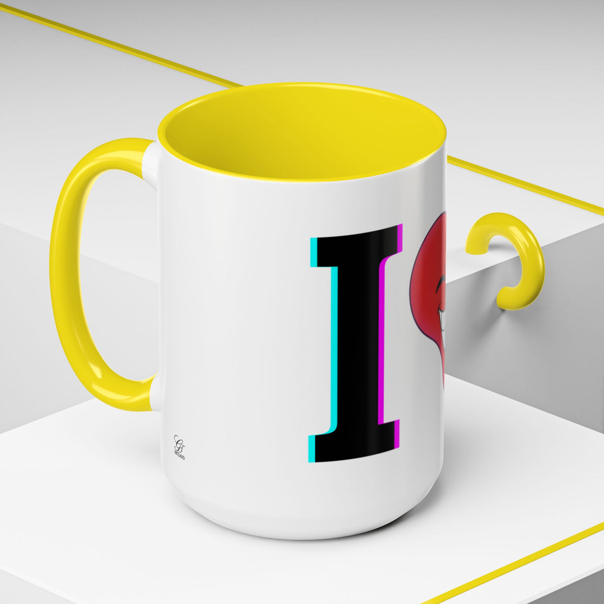 Winking Heart Graphic Mug | Accent Coffee Mug 11oz 15oz