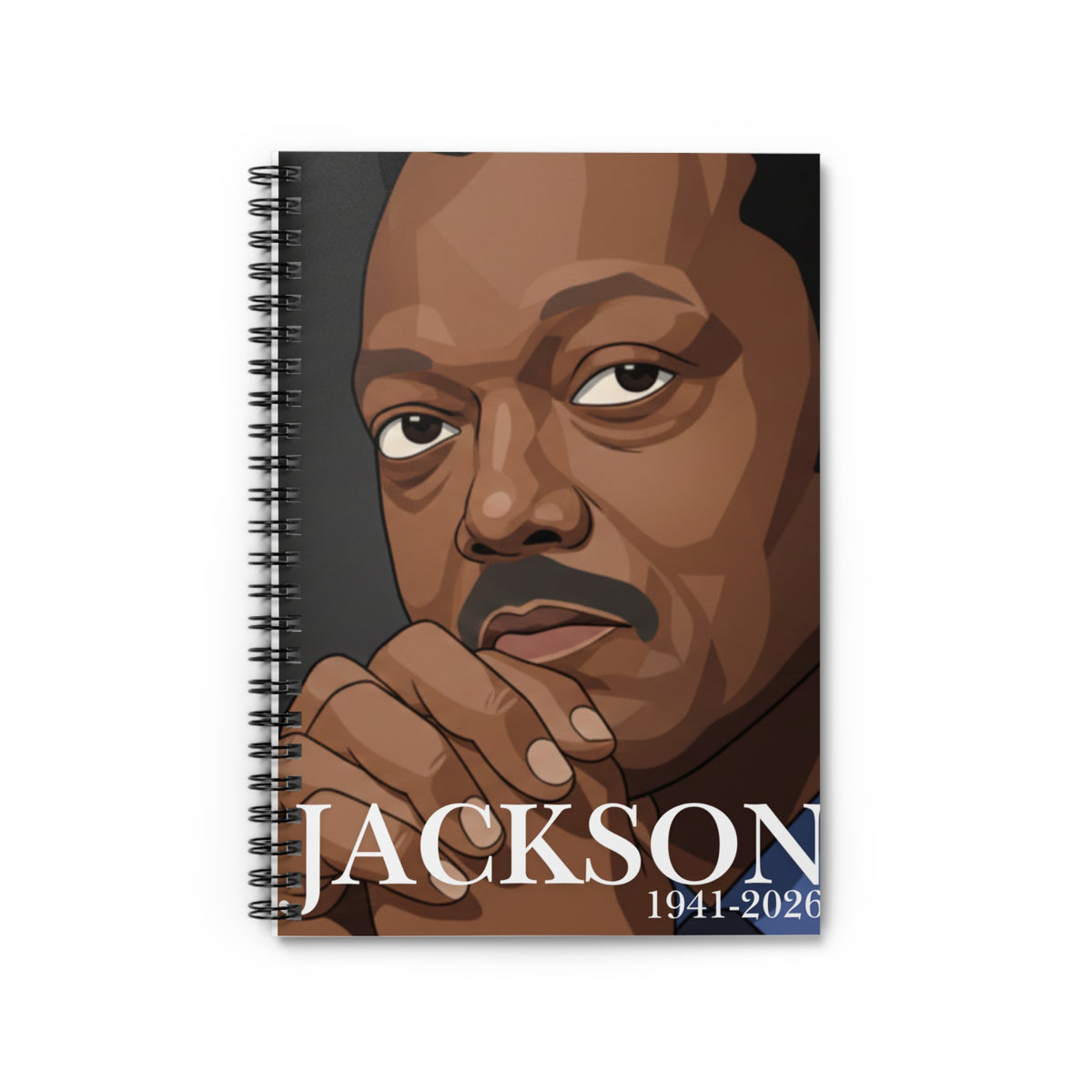 "THE JESSE JACKSON LEGACY SPIRAL NOTEBOOK"  by GTArtland Legacy Collection