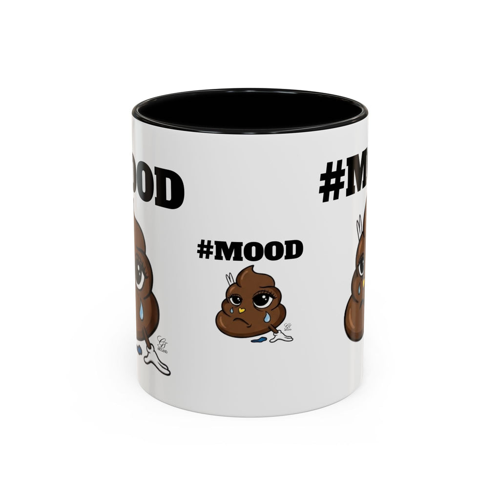#MOOD Poop Emoji Accent Coffee Mug — Funny 11/15oz Novelty Mug by GT Artland