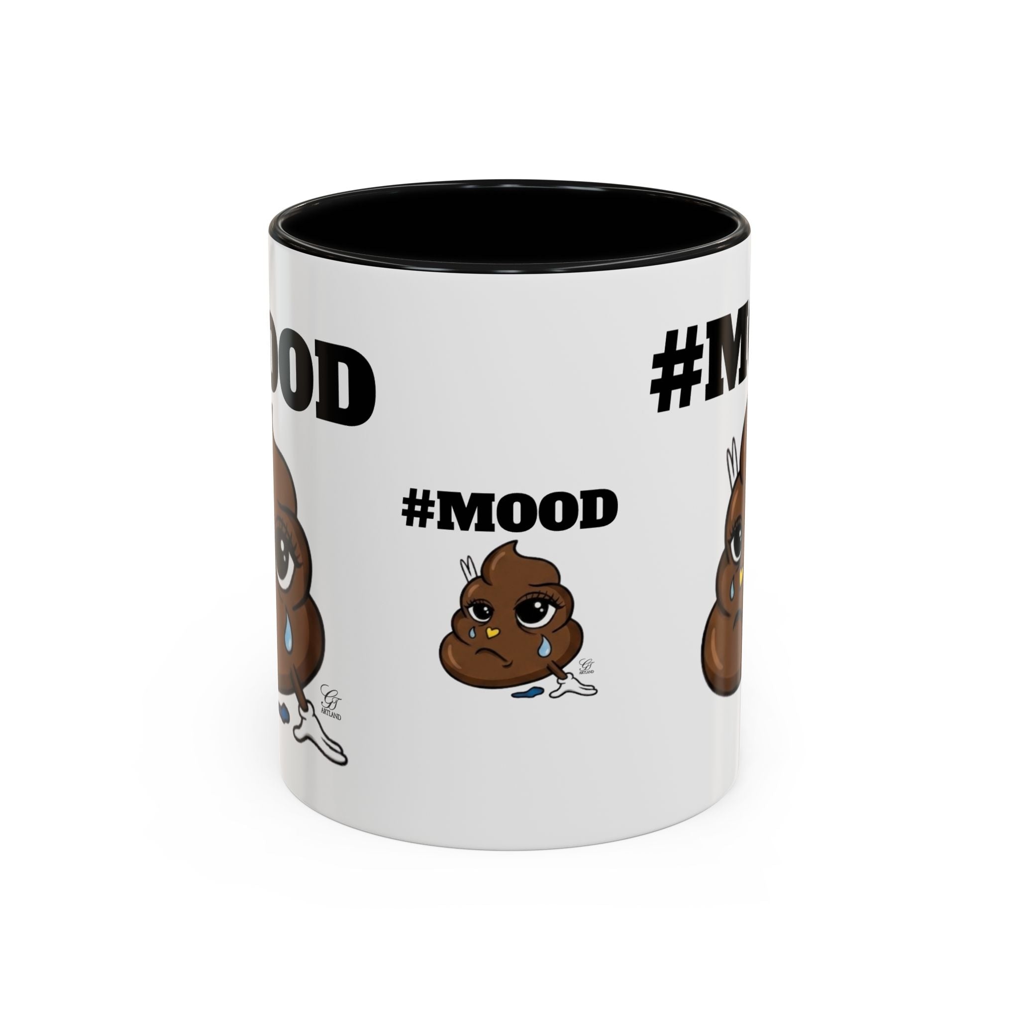 #MOOD Poop Emoji Accent Coffee Mug — Funny 11/15oz Novelty Mug by GT Artland