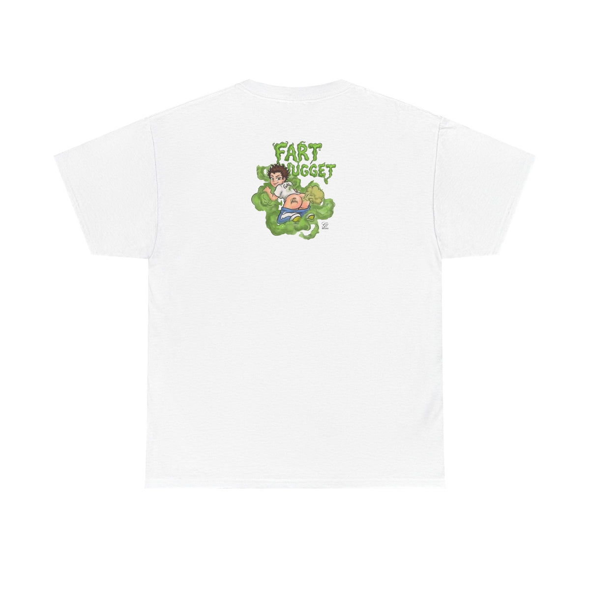 Fart Nugget graphic tee | Funny cartoon kid fart illustration T-Shirt