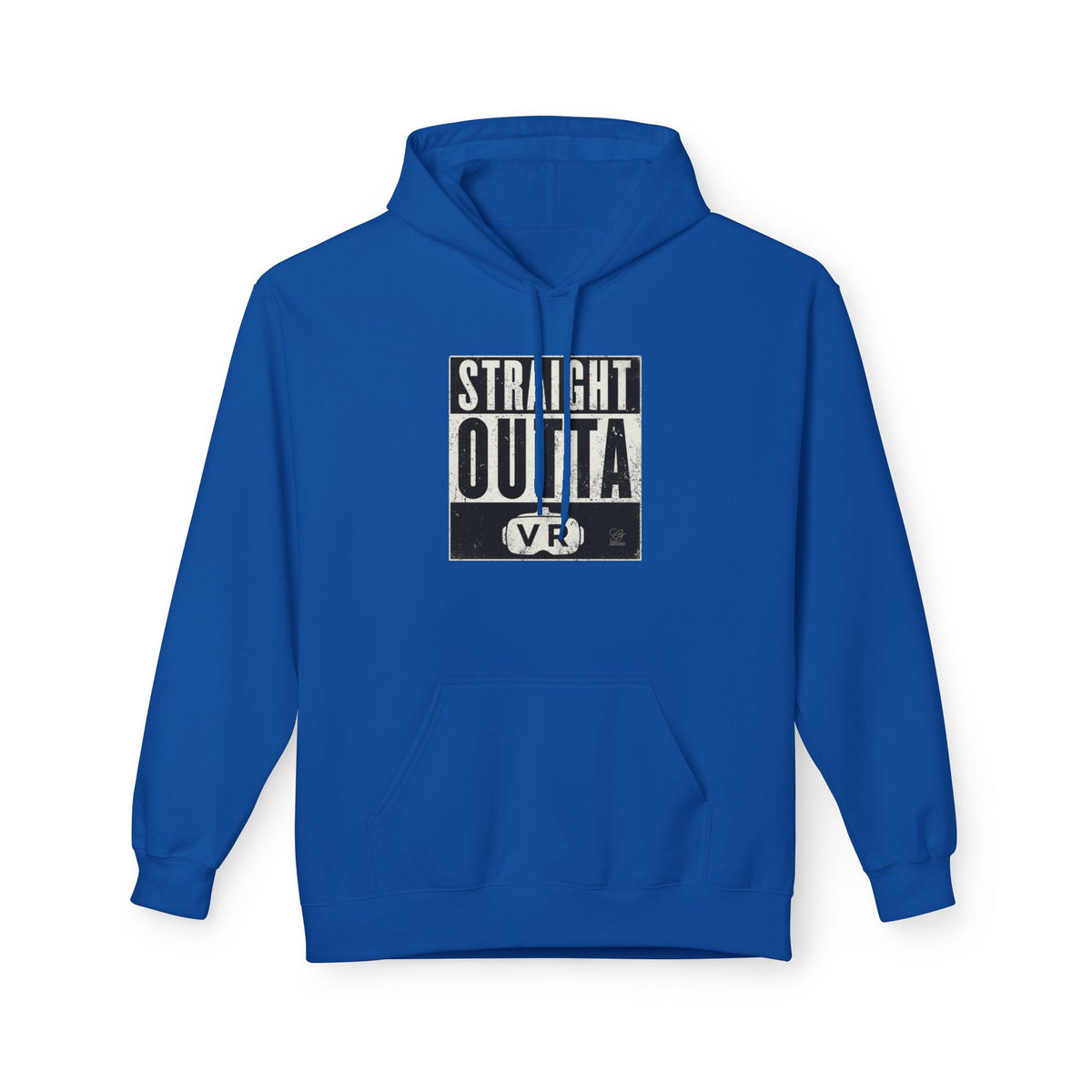 Straight Outta VR Hoodie | Retro Block Text Virtual Reality by GT Artland