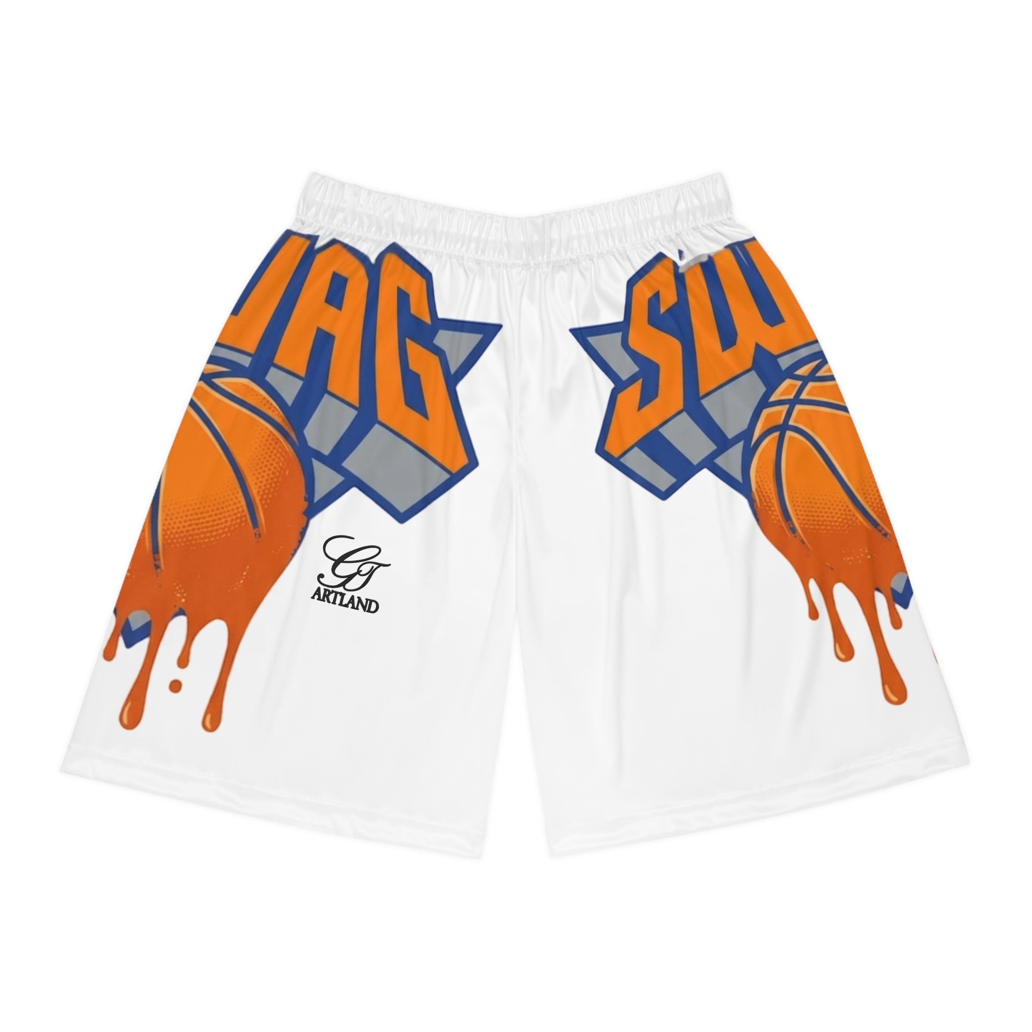 Dripping Basketball Graphic Shorts | Athletic Shorts by GT Artland