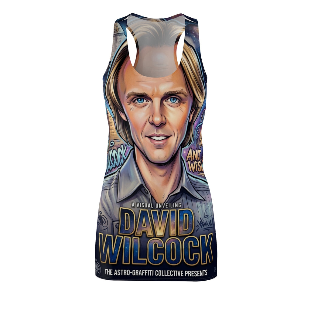 David Wilcock Portrait Caricature Dress | All-Over-Print Racerback Dress by GT