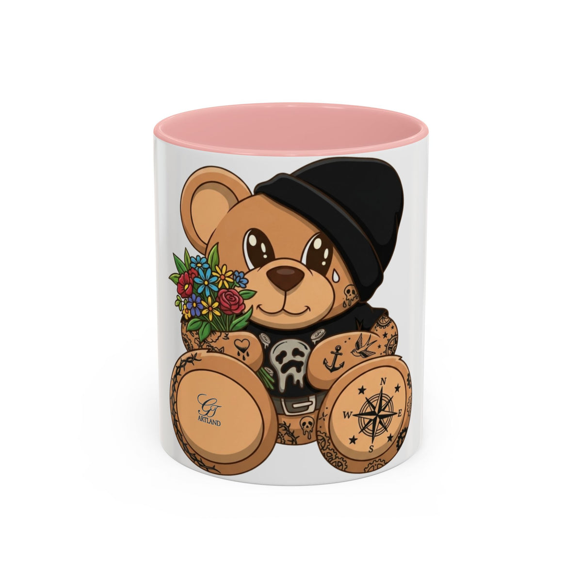 Copy of Tattooed Teddy Bear Mug | Accent Coffee Mug 11oz 15oz by GT Artland
