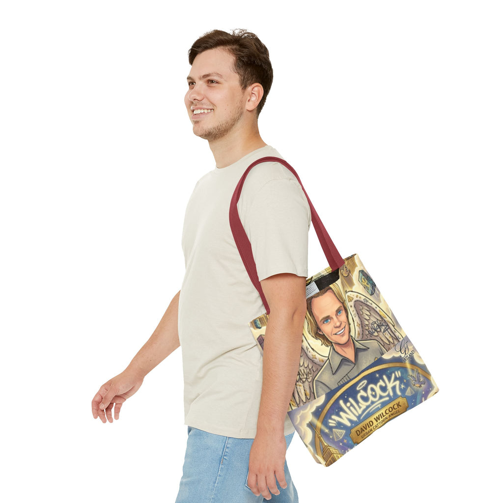 Wilcock Angel Wings Portrait Tote Bag – Illustrated Memorial/Tribute Carryall by GT Artland