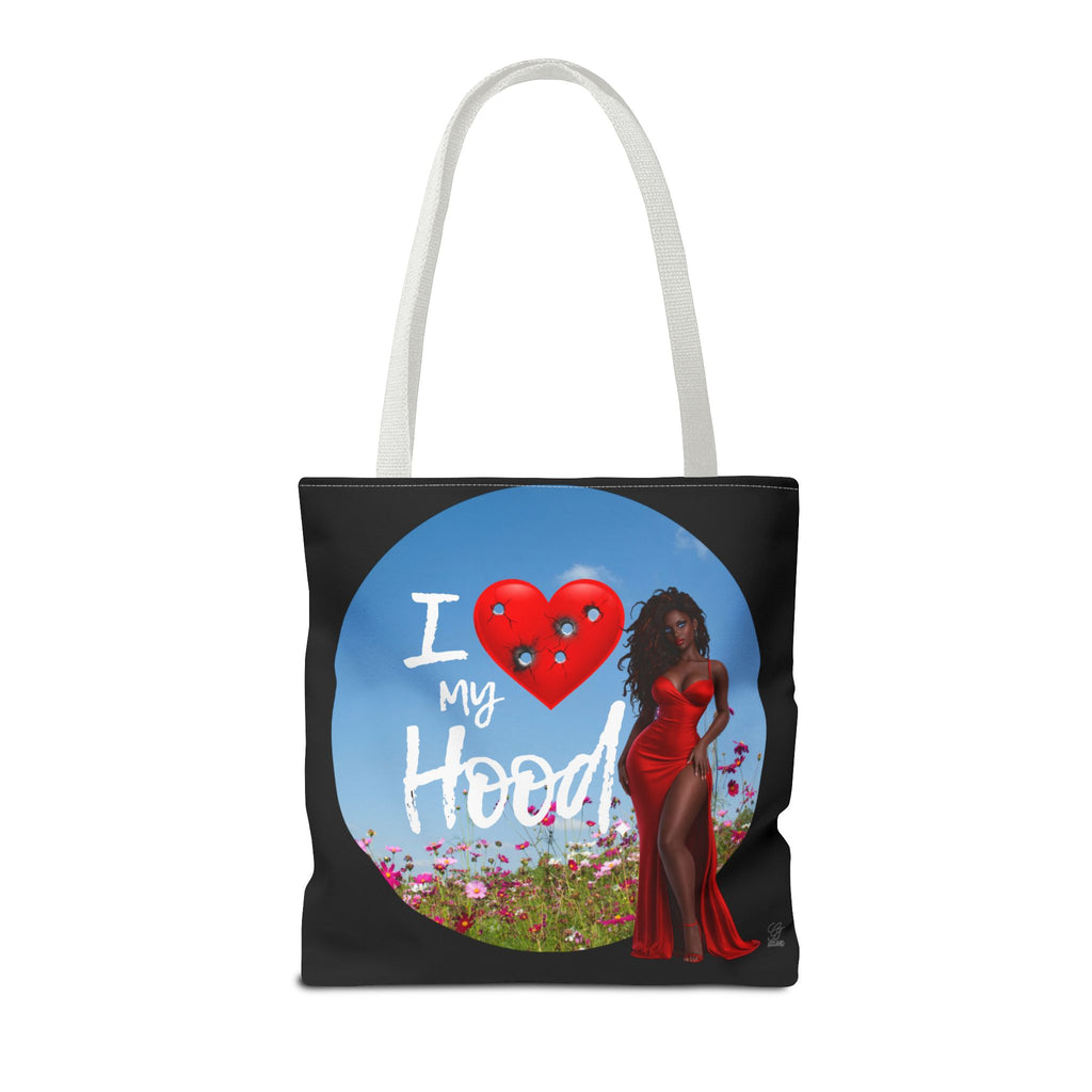 I Love My Hood tote bag | All-over print handbag
