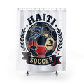 Copy of Haiti Soccer Shower Curtain | Football Curtain