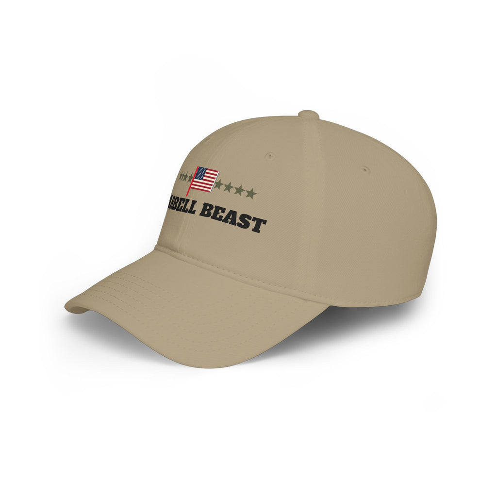 "BARBELL BEAST" Flag Embroidery Cap | American Baseball Hat