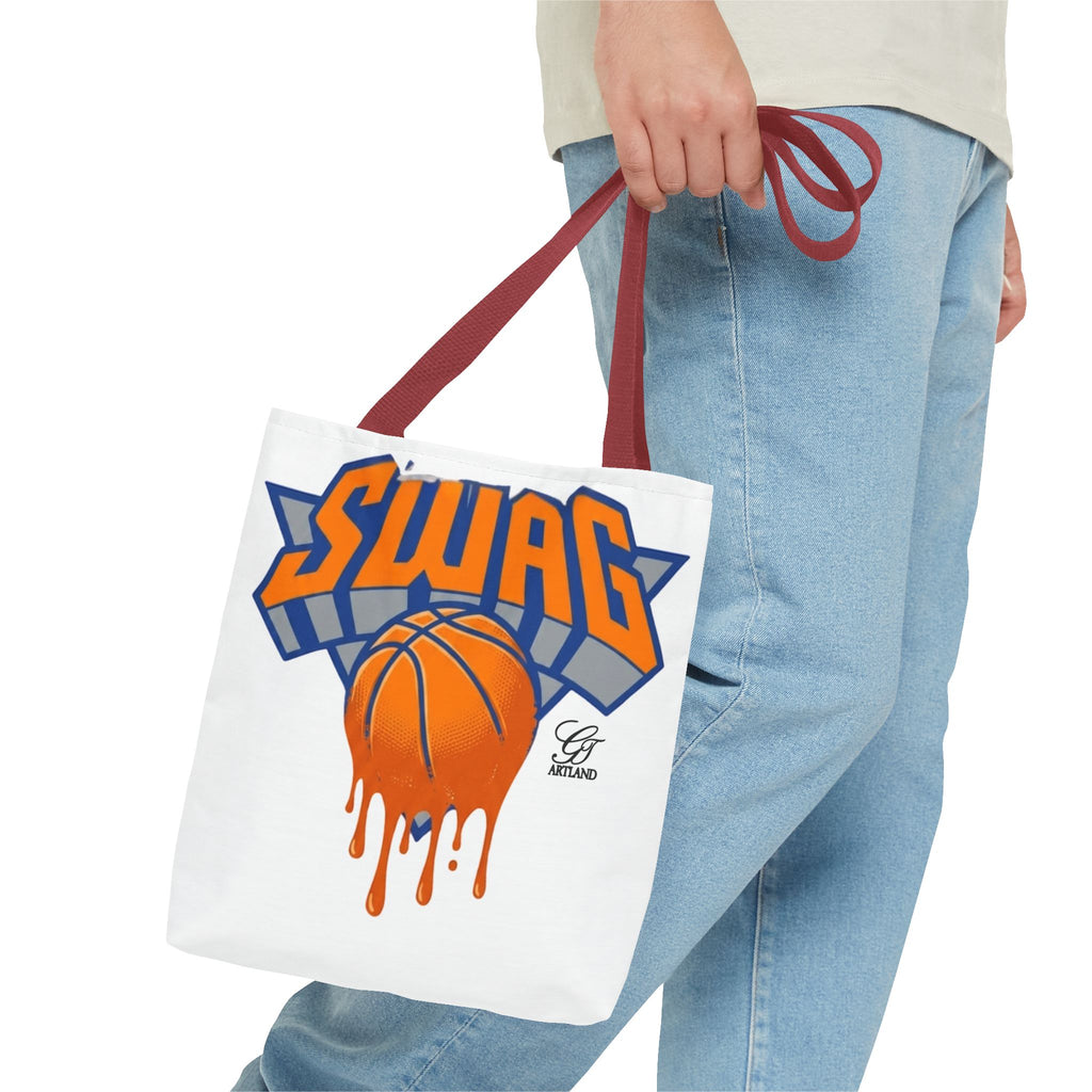 Swag Dripping Basketball tote bag | Sports Graphic Tote by GT Artland