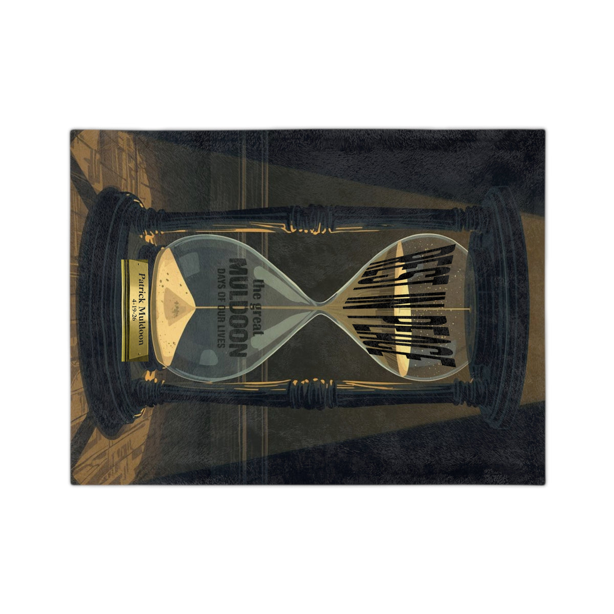 Patrick Muldoon Hourglass Velveteen Blanket Souvenir