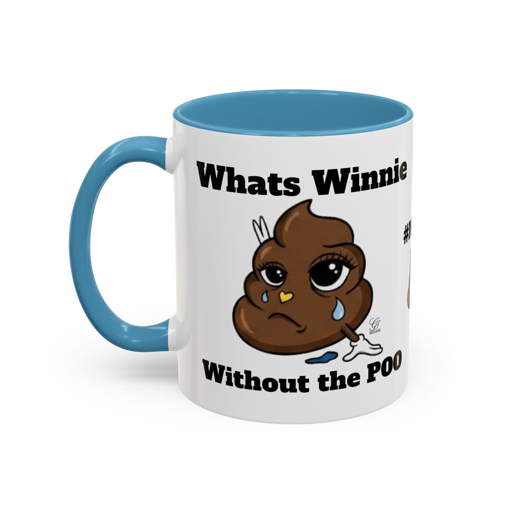 #MOOD Winnie without the poo Funny Poop Emoji Accent Coffee Mug – 11/15oz Novelty Gift by GT Artland