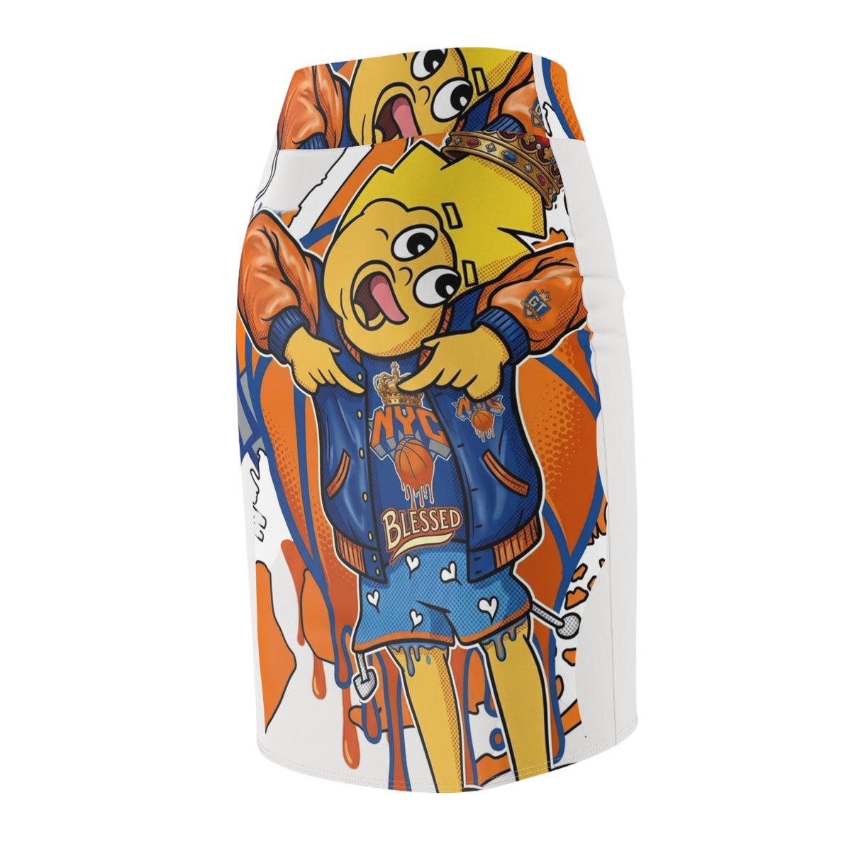 Copy of Cartoon Cheerleader NYC Graphic Pencil Skirt by GT Artland