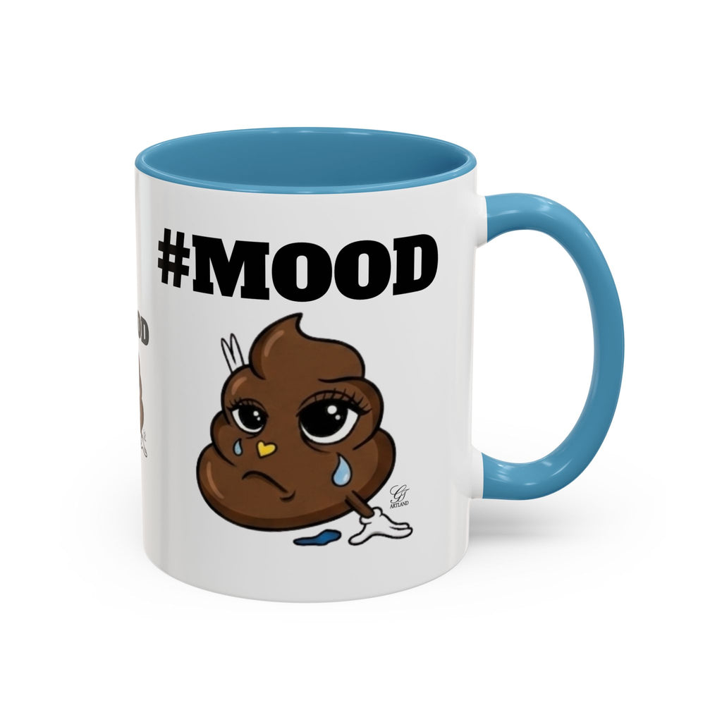 #MOOD Poop Emoji Accent Coffee Mug — Funny 11/15oz Novelty Mug by GT Artland