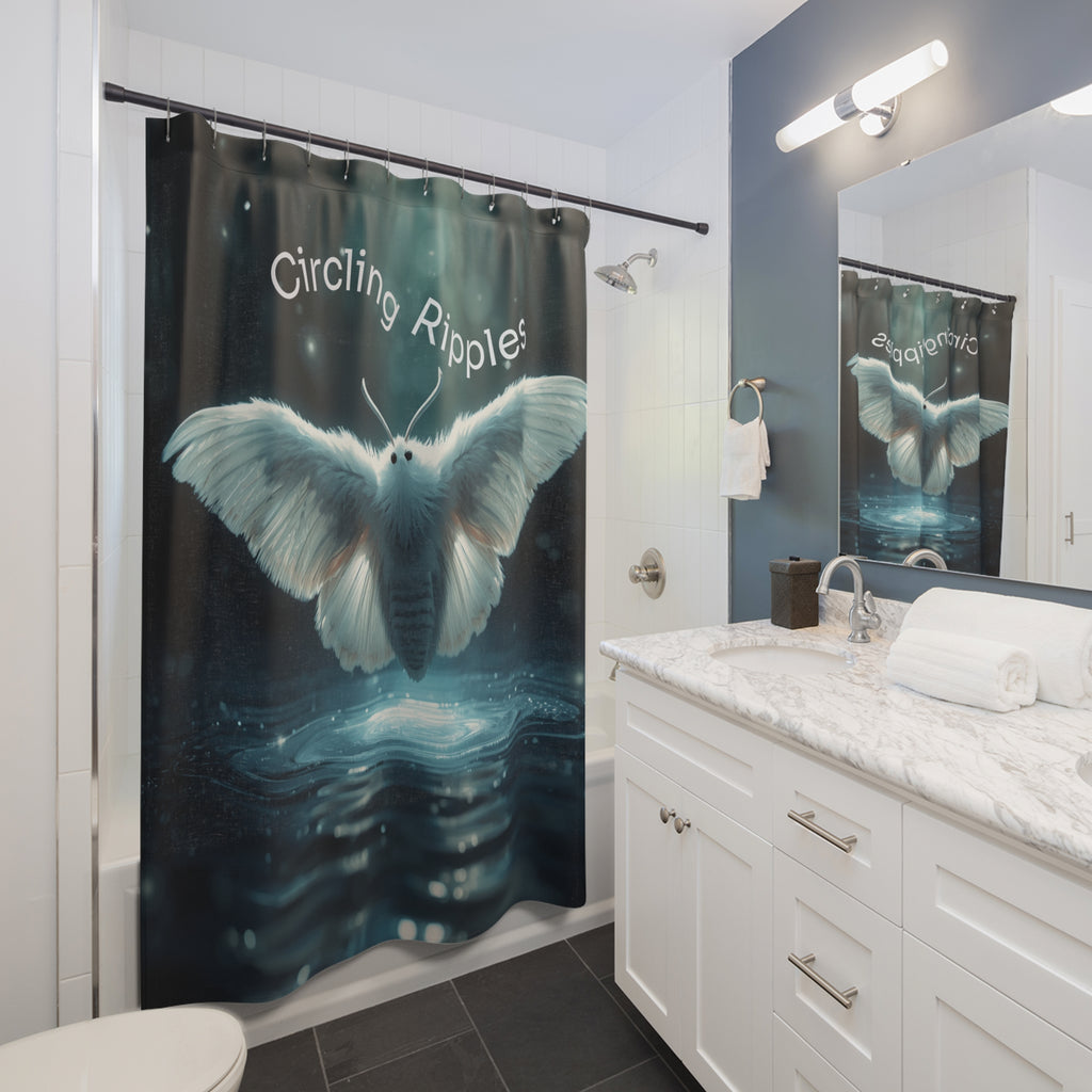 Dreamy Night Over Water Shower Curtain t