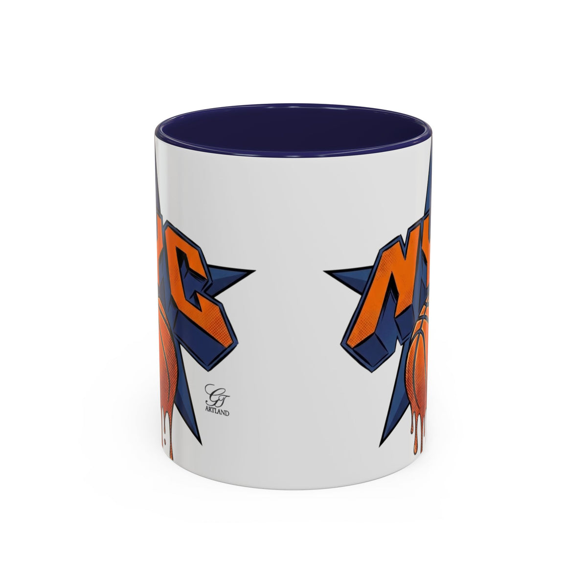 NYC  New York Champions Basketball Drip Mug | Accent Coffee Mug 11oz 15oz by GT Artland