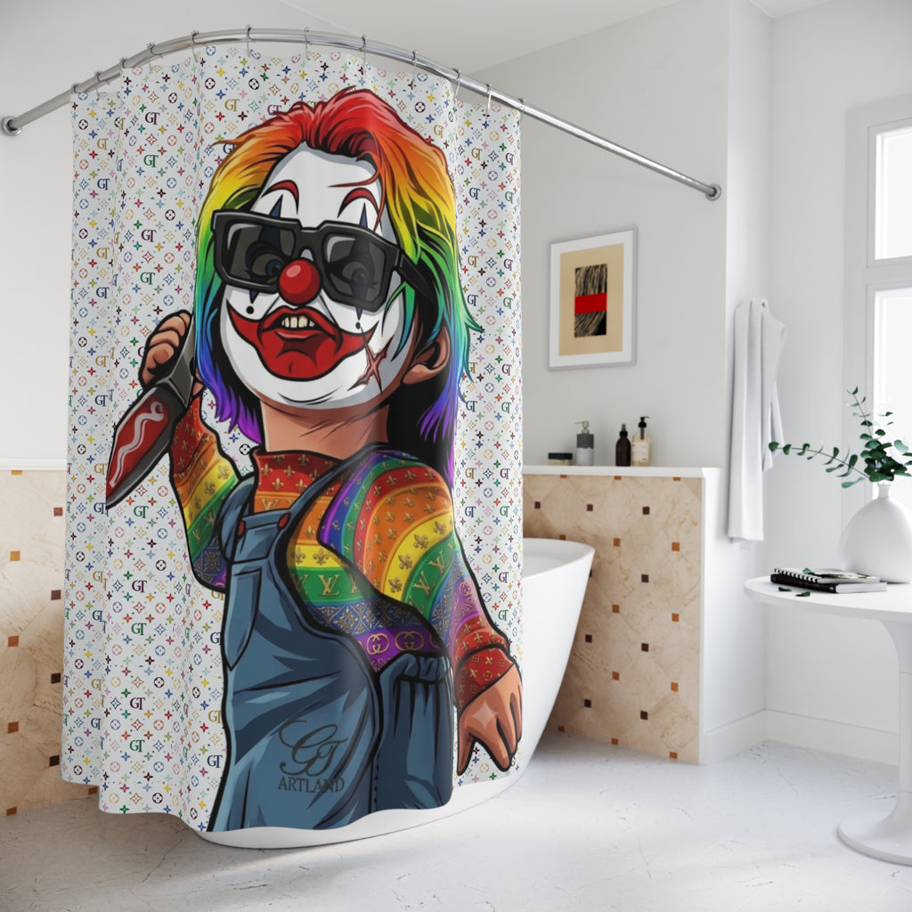 Rainbow Slasher | Creepy Horror Bathroom Decor by GT Artland