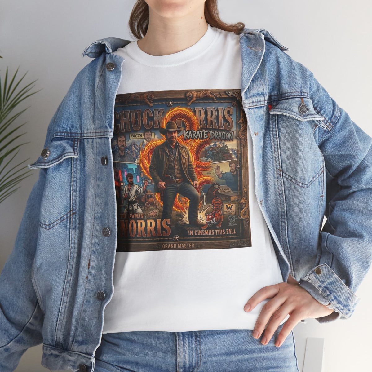 Retro Action Movie Poster T-Shirt | Vintage Fighter Hero Tee