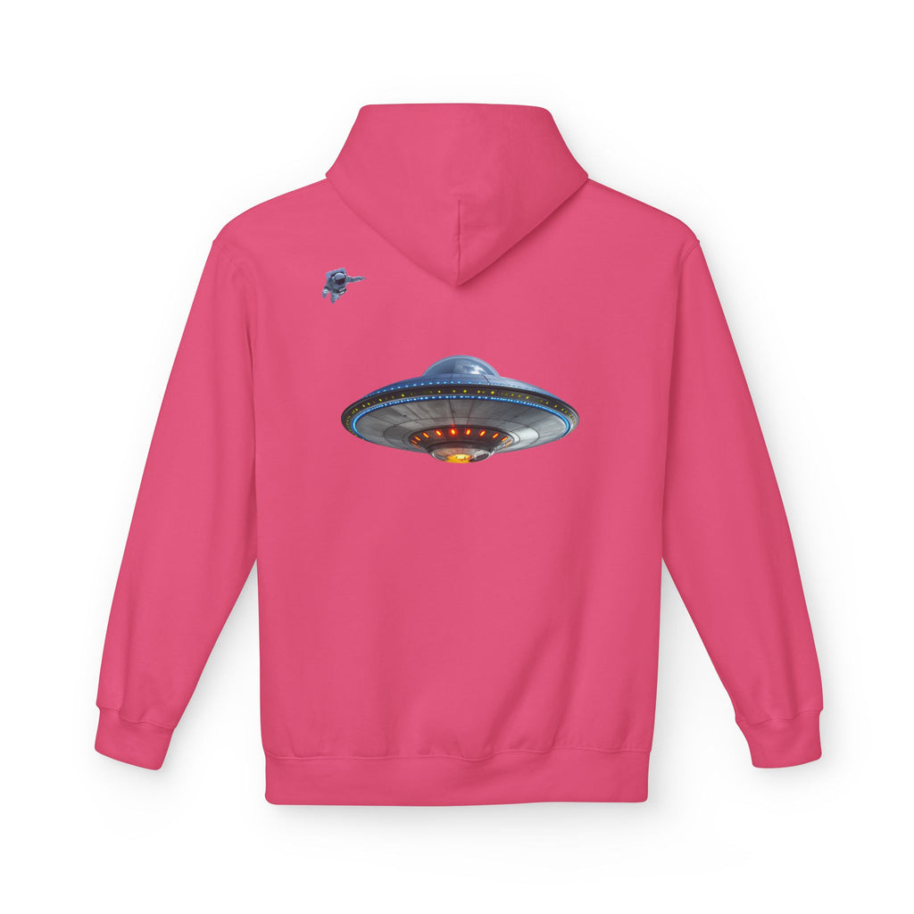 Retro UFO Spaceship Hoodie | Paranormal Alien Abduction Design