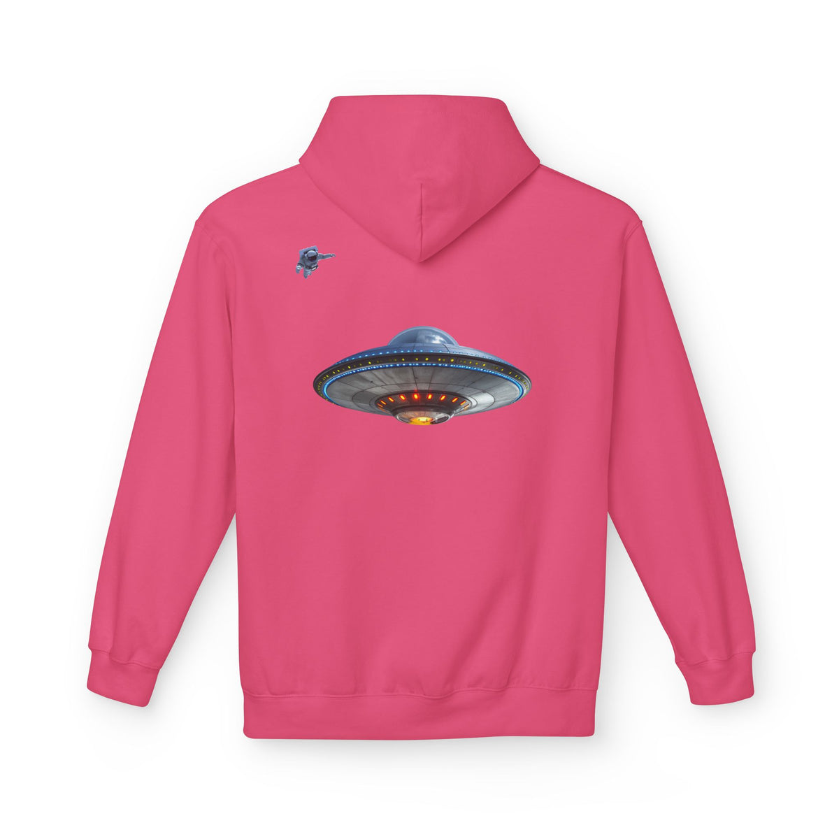 Retro UFO Spaceship Hoodie | Paranormal Alien Abduction Design