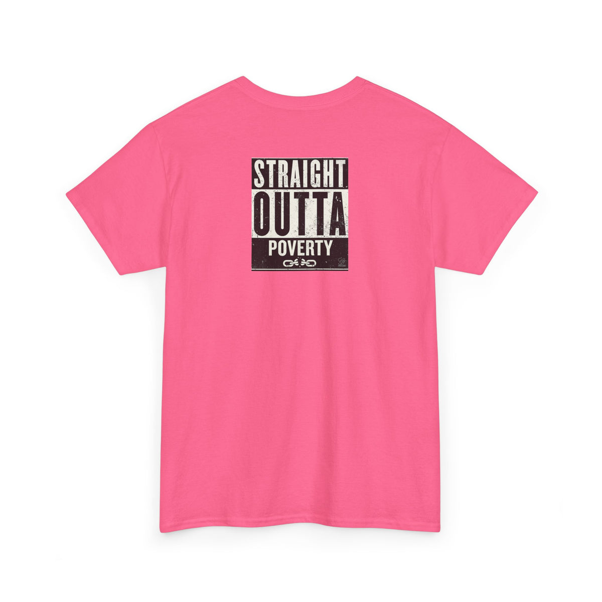 Straight Outta Poverty T-Shirt | Typographic Statement Tee by GT Artland
