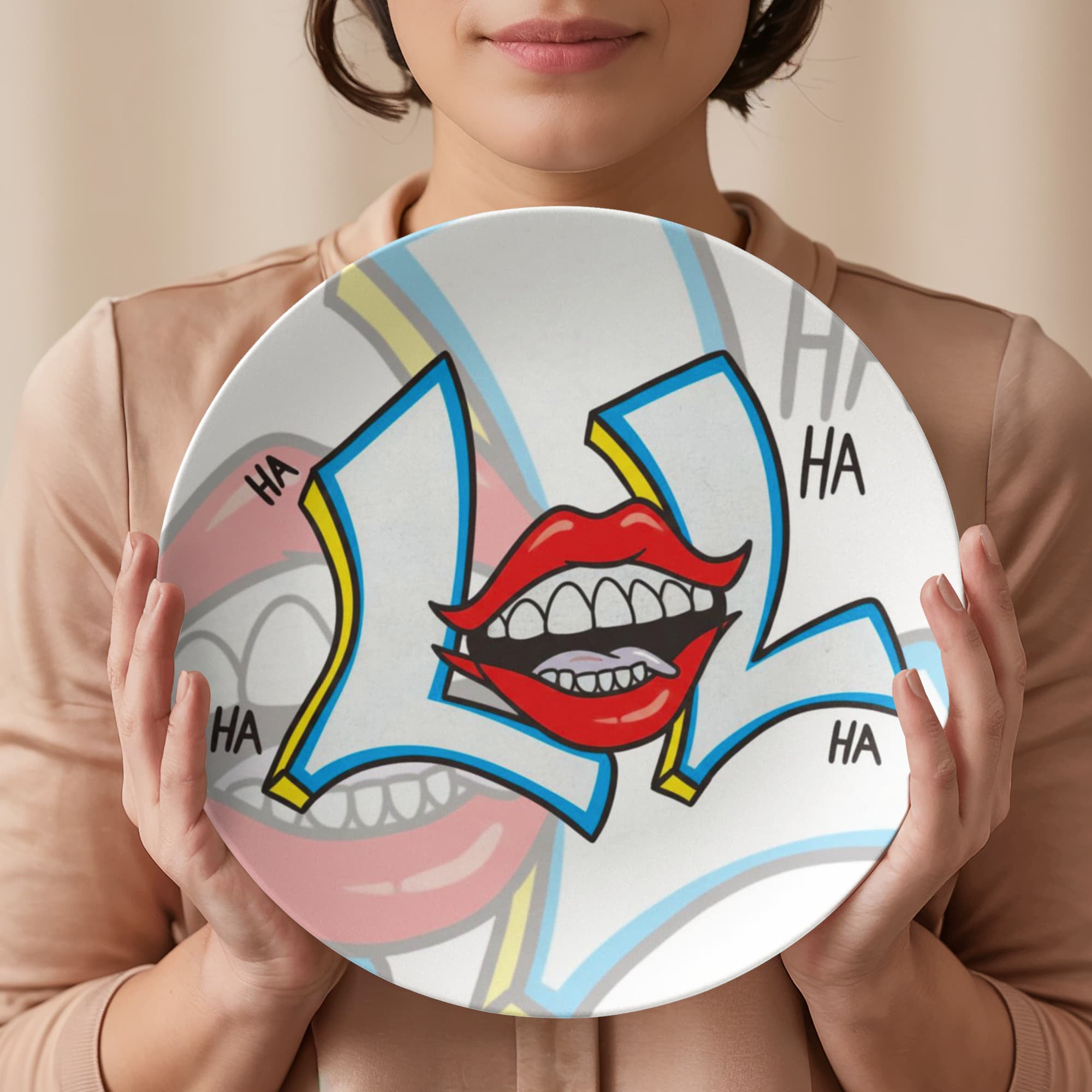 LOL HA HA Classic 10” Plate by GT Artland