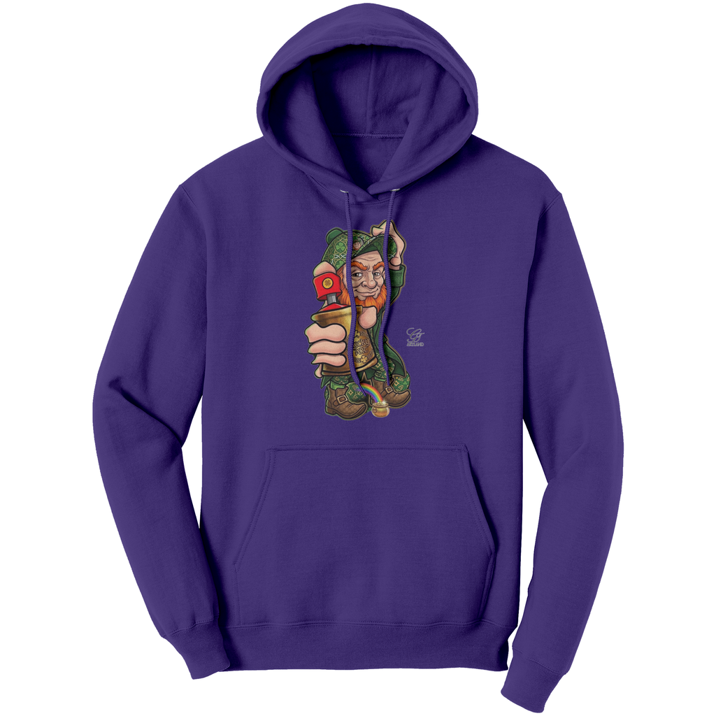 Spray Can Leprechaun Urban Designer "Luck Art" Edition Port & Co Hoodie by GT Artland