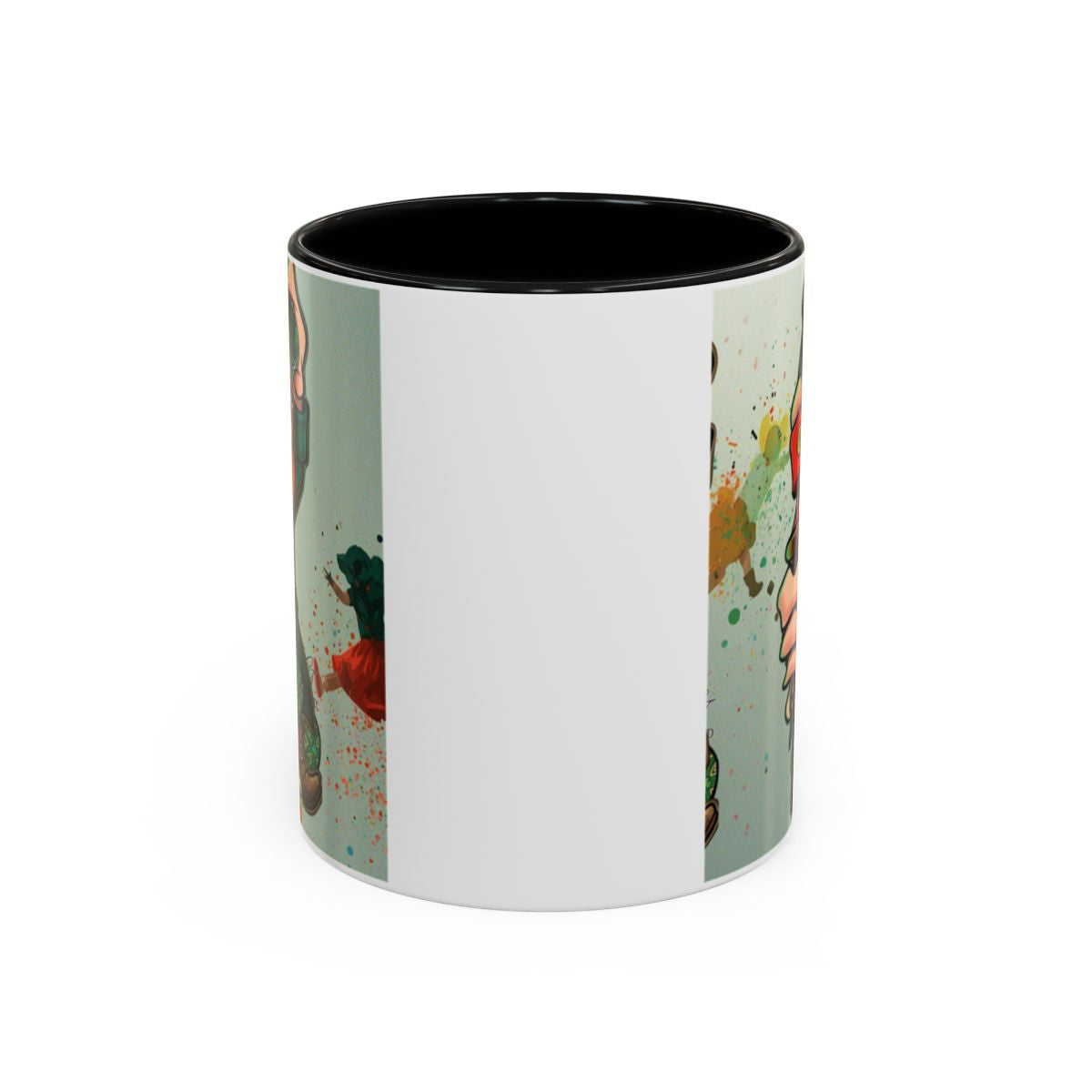 Leprechaun Spray Can Lucky Art Accent Coffee Mug (11, 15oz) by GT Artland