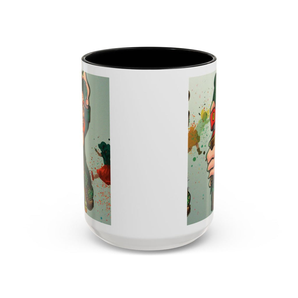 Leprechaun Spray Can Lucky Art Accent Coffee Mug (11, 15oz) by GT Artland