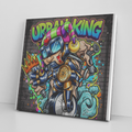 Urban King Electric Robot NYC Swag Square Canvas Wrap by GT Artland