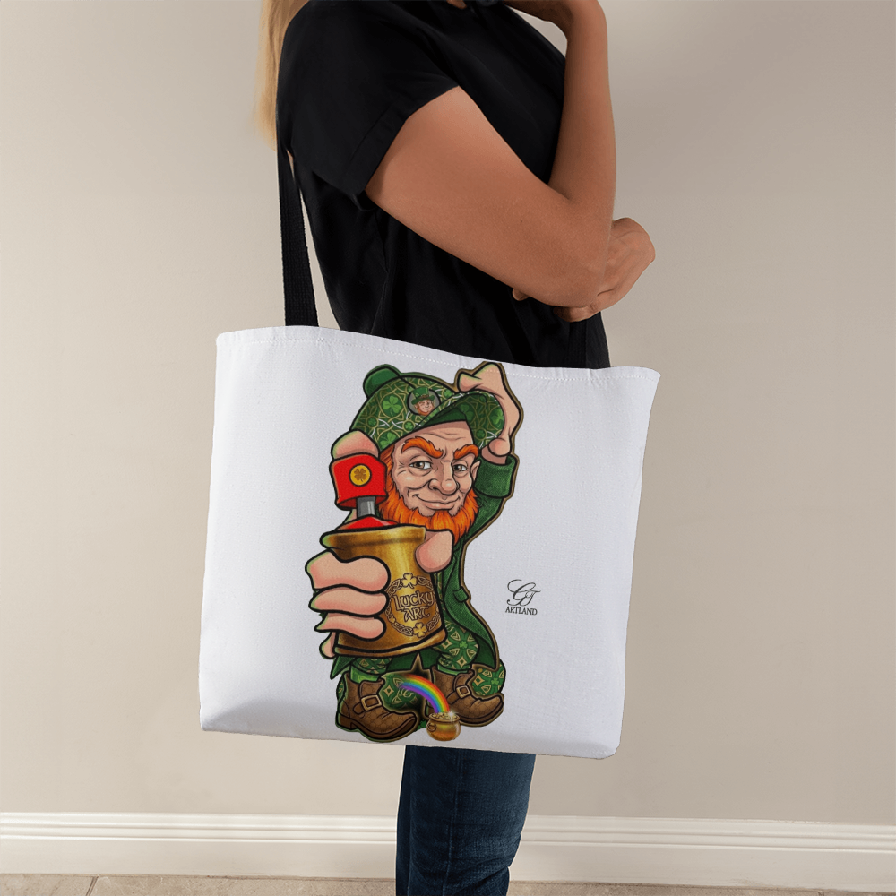 Luck Spray Can Leprechaun St Patrick Themed Graffiti Geared Classic Tote Bag By GT Artland