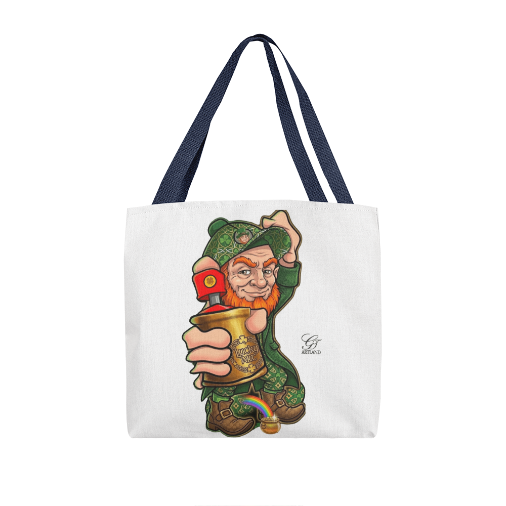 Luck Spray Can Leprechaun St Patrick Themed Graffiti Geared Classic Tote Bag By GT Artland