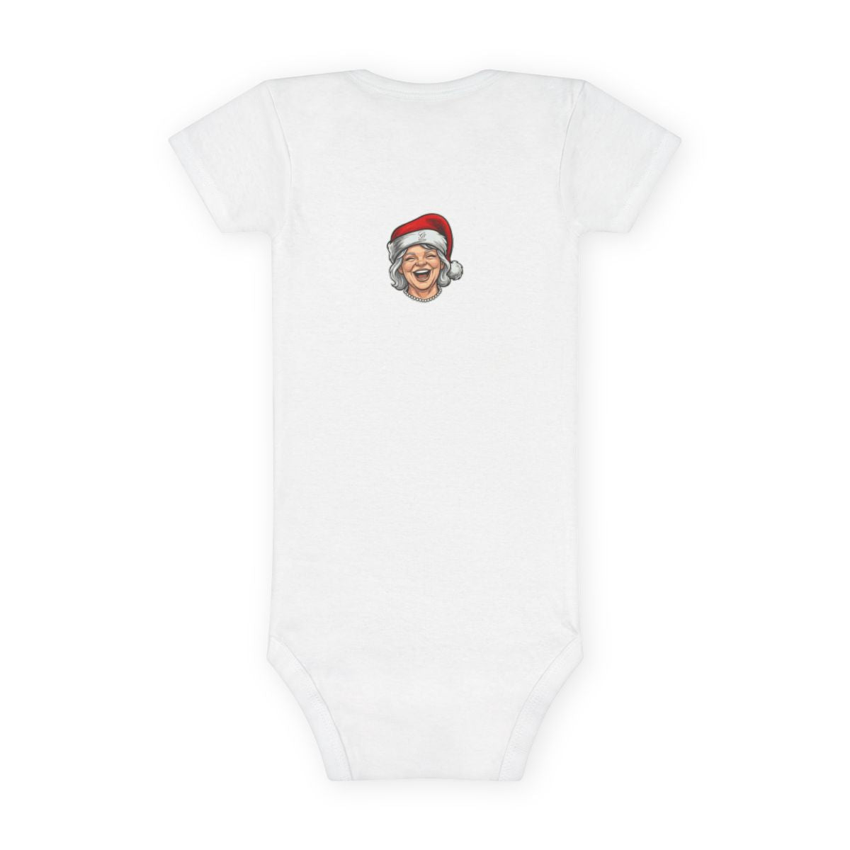 Christmas Mr and Mrs Designer Clause Baby Short Sleeve Onesie® by GT Artland
