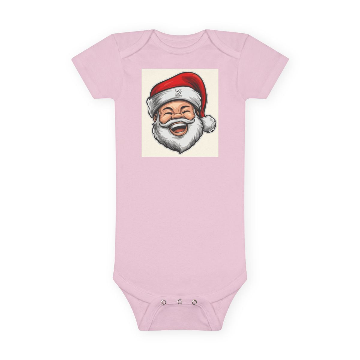 Christmas Mr and Mrs Designer Clause Baby Short Sleeve Onesie® by GT Artland